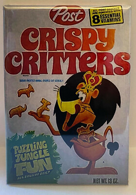 Crispy Critters MAGNET 2'' x 3'' Vintage Cereal Box Refrigerator or Locker Vers 3