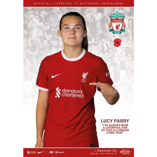 LIVERPOOL WOMEN V MANCHESTER CITY WOMEN NOV 2023 OFFICIAL NEW WSL