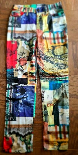 Vintage Moschino jean famous art print 