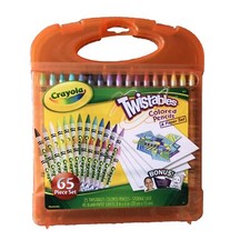 Image of Crayola 65pc Twistables Colored Pencils & Paper Set with Case - Item #04-5225