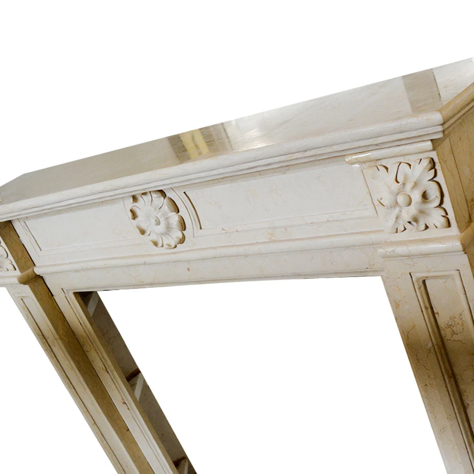 Chimenea Abrigo Mármol Amarillo Egipcio Marco Clásico L150Cm Foto 3 de 4