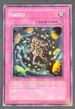 Yugioh TCG - Greed - SOD-EN055 - NM - 1st Edition - Super Rare - Trap Card, 2005