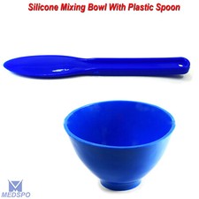 Dental Lab Mixing Bowl Blue Nonstick Flexible Silicone Rubber Hygienist Tools