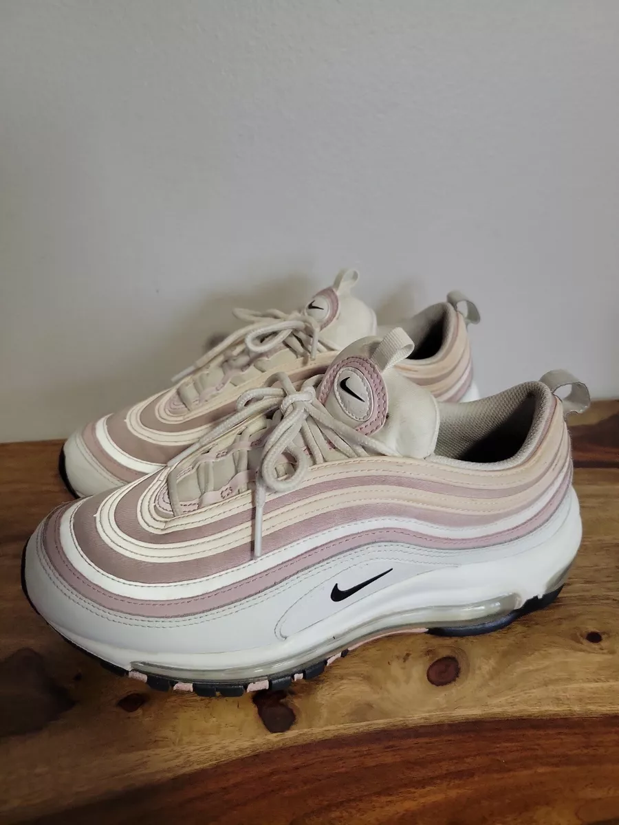 Nike Air Max 97 Pink Cream Summit White Women's Size 8 DA9325-100 Used Good  Cond