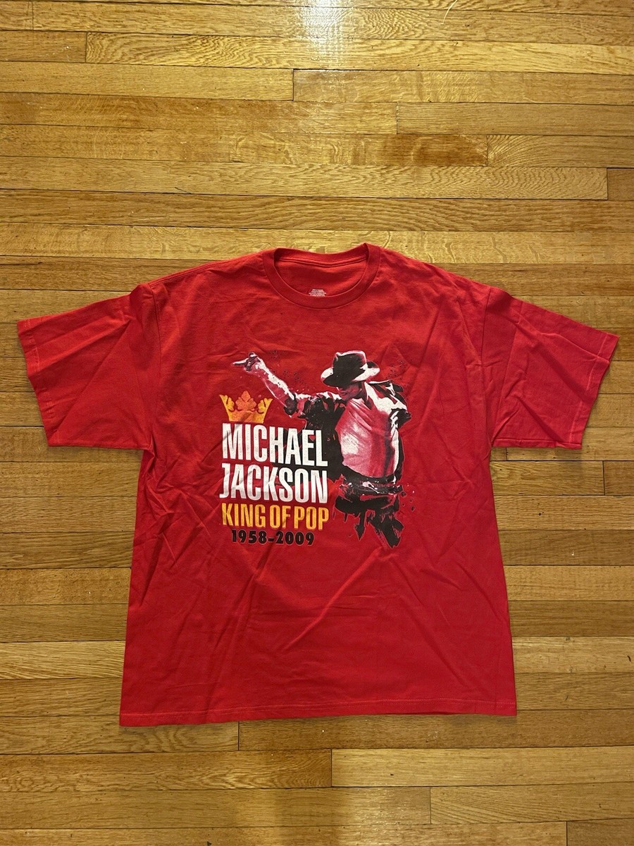 Michael Jackson Shirt XL Red Double Sided King of Pop Memory Michael Jackson Shirt XL Red Double Sided King of Pop Memory
