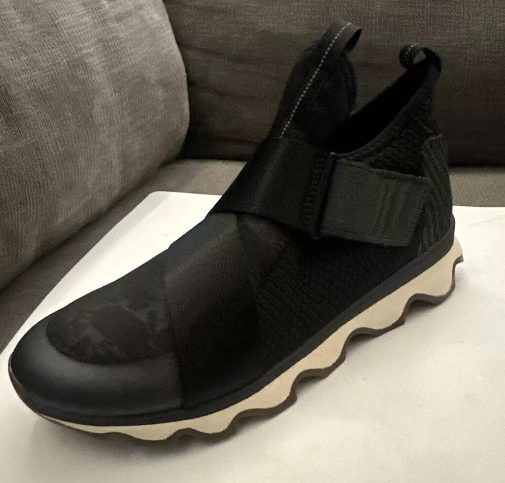 SAOLA Sneaker da donna Sorel lavorata a maglia cinetica suola singhiozzata cinturini elasticizzati taglia 9 solo a sinistra