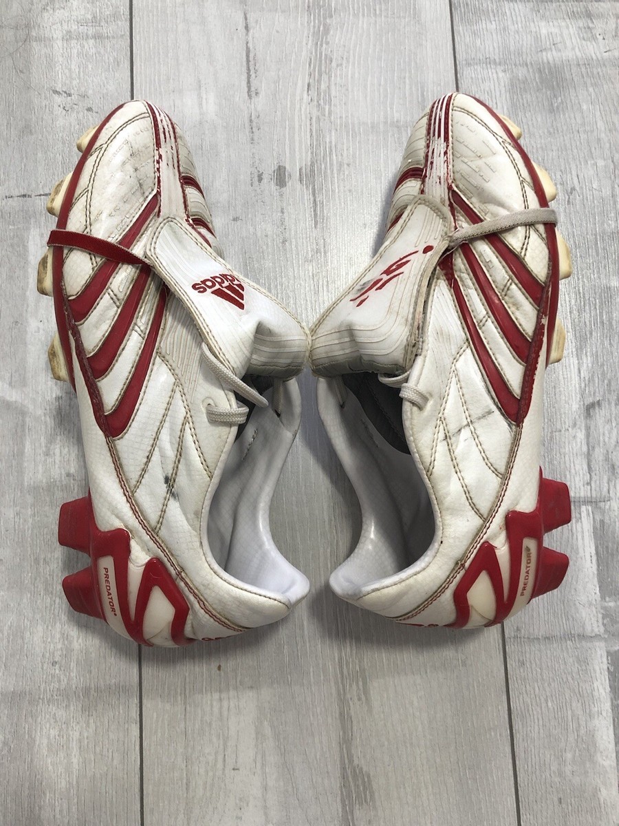 Adidas Predator Absolute White Red Football Soccer Cleats Adidas Predator Absolute White Red Football Soccer Cleats