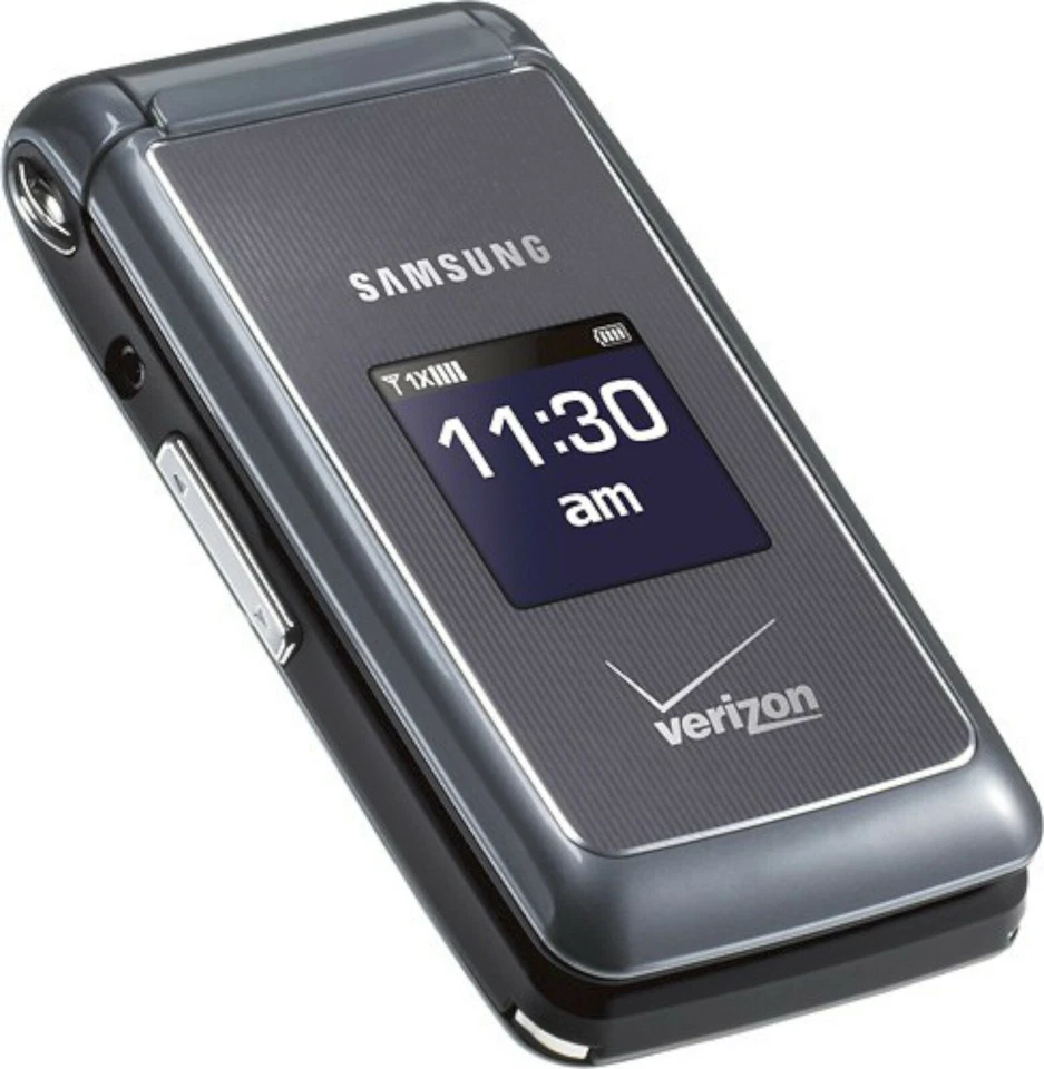 Samsung Haven SCH-U320 24 MB Charcoal Gray Verizon Flip Cellular Phone Grade C - Image 2 of 4