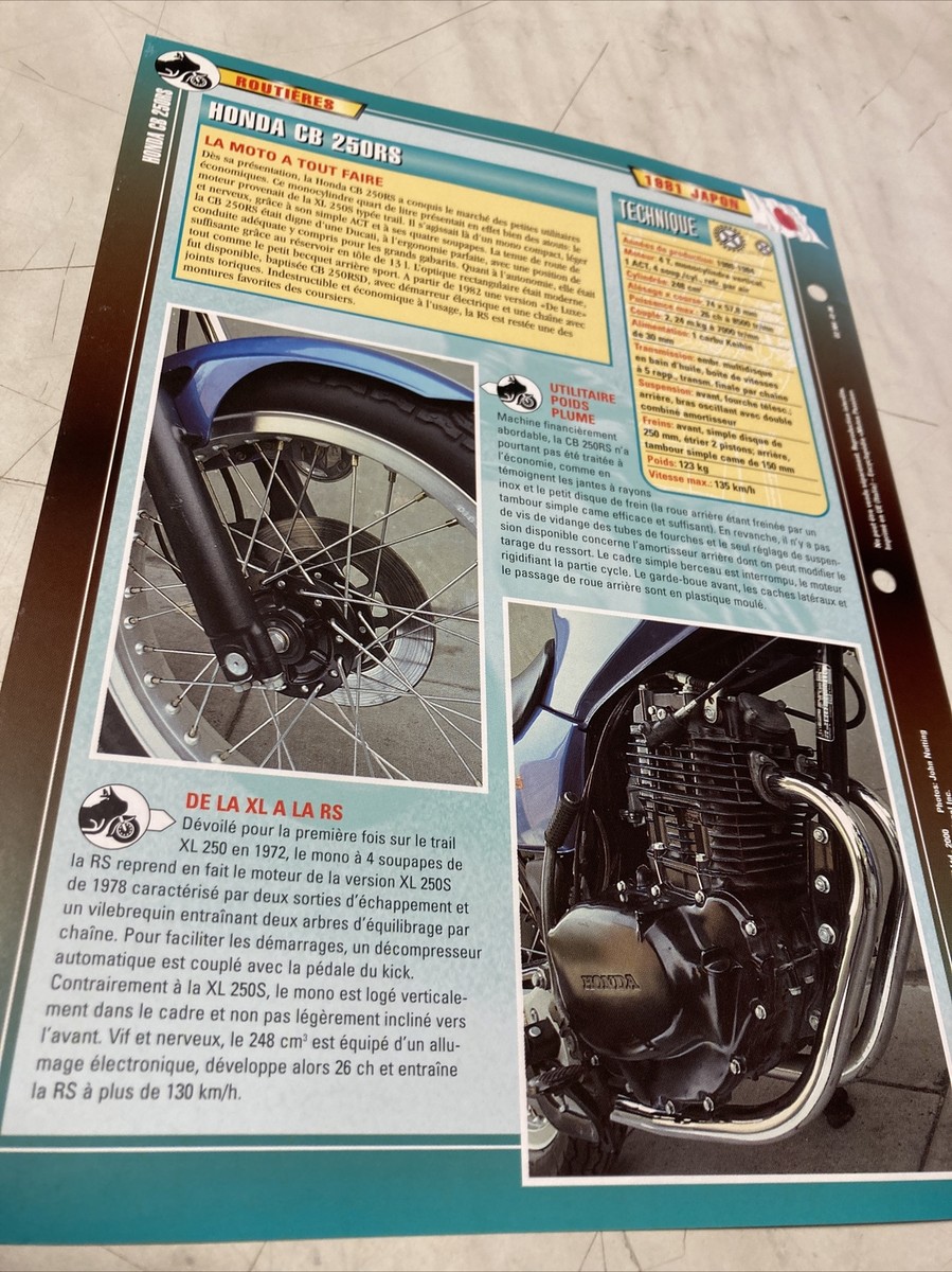 Honda CB250RS 1981 CB250 RS Motorcycle Passion Collection Atlas