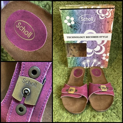 SCHOLL : Bahama BioPrint Leather Fuchsia Sandals : U.K. 5 / EU 38 - Boxed - 第 1/11 張圖片
