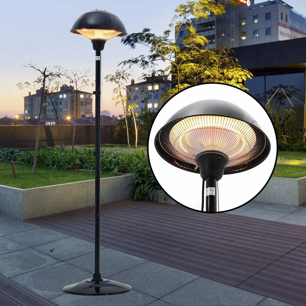 1500W Patio Heater Outdoor Indoor Warmer Floor Standing 195cm Tall Pull  Switch | eBay
