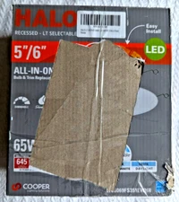 Halo LT Series 5 in., 6 in. Adjustable CCT Canless IC Rated Dimmable Indoor