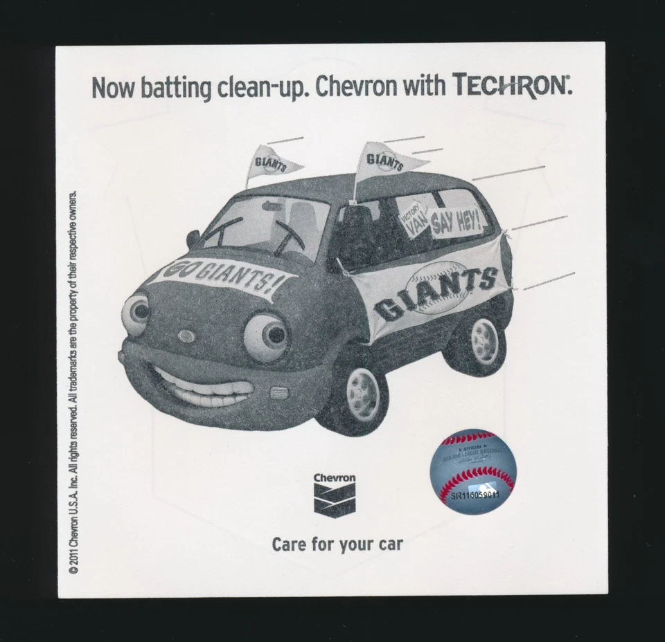 2010 San Francisco SF Giants World Series Champions Chevron Car Window Decal - Image 2 of 2