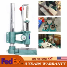 Leather Hole Puncher Hand Punch Machine Manual Embossing Imprinting Press Tool