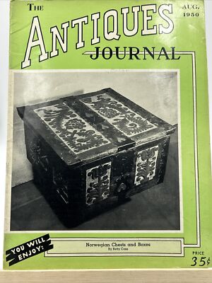 The Antiques Journal: Norwegian Chests & Boxes - August 1950