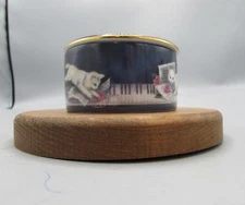 Vtg 1991 Kitten On The Keys Ardleigh Elliott Coby Carlson Music Box Cat Piano