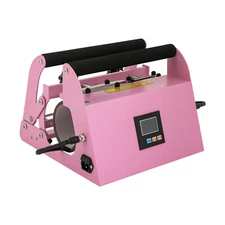 500W Car Cup Mug Press Heat Machine Tumbler Heat Press Machine Pink NEW