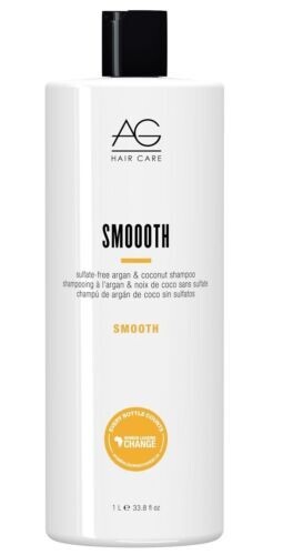 AG Hair Care Smooth Sulfate-Free Argan & Coconut Shampoo 33.8 oz - Picture 1 of 1