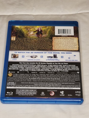 The Hobbit: An Unexpected Journey (3D/Blu-ray/DVD 5-Disc Set) 2012 - Picture 2 of 7