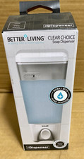 Better Living 72150 Clear Choice 1 Clear White ABS Plastic Lotion/Soap Dispenser