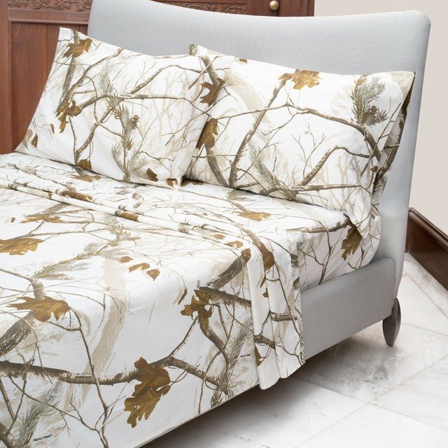 Realtree AP Snow Camo Sheets White 