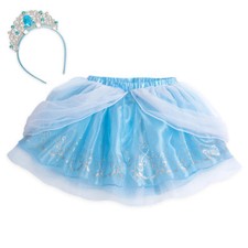 Disney Authentic Cinderella Tutu Set w/ Headband Tweens Size 9/10 11/12 13/14