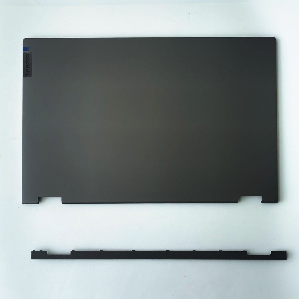 LCD Back Cover & Hinge Cover For Lenovo Ideapad Flex 5-15ITL05 / 15IIL05 / 15ALC05 - Dark Gray