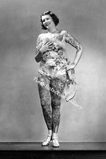 Tattooed Lady Betty Broadbent 1 - Vintage Photo Print