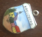 Vintage KREUZBERG 800 Silver Enamel SHIELD Charm ESJ — photo 6