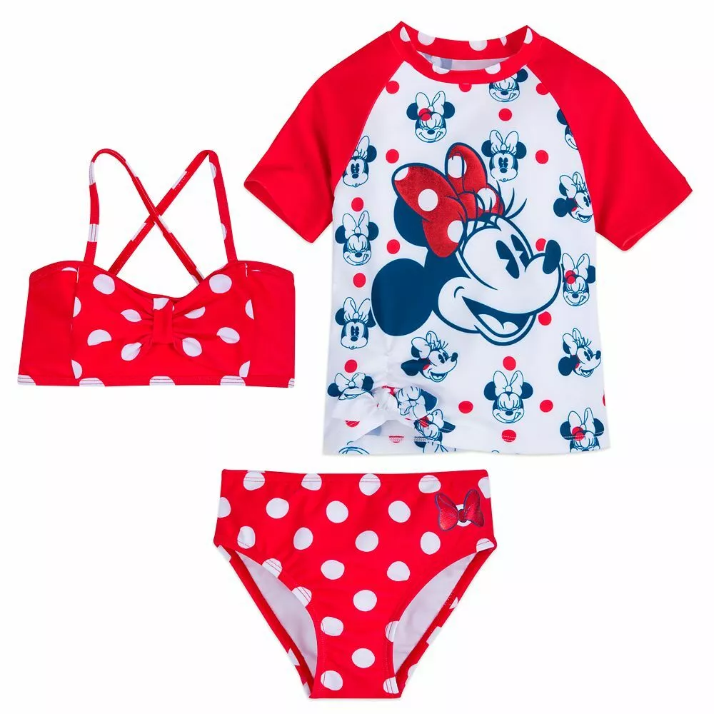 Minnie mouse rash guard swimsuit sale