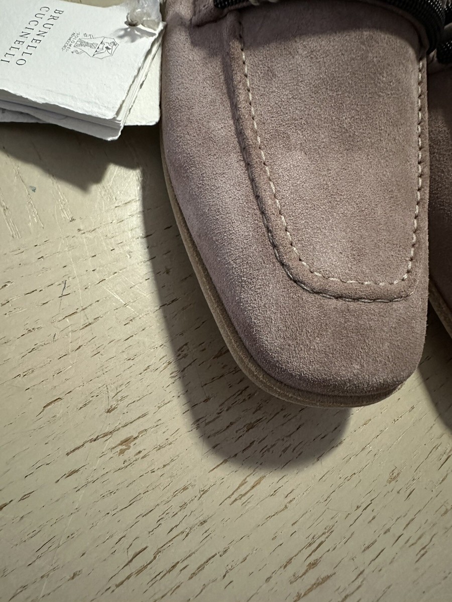 NIB $1250 Brunello Cucinelli Women Suede Monili-Strap NIB $1250 Brunello Cucinelli Women Suede Monili-Strap