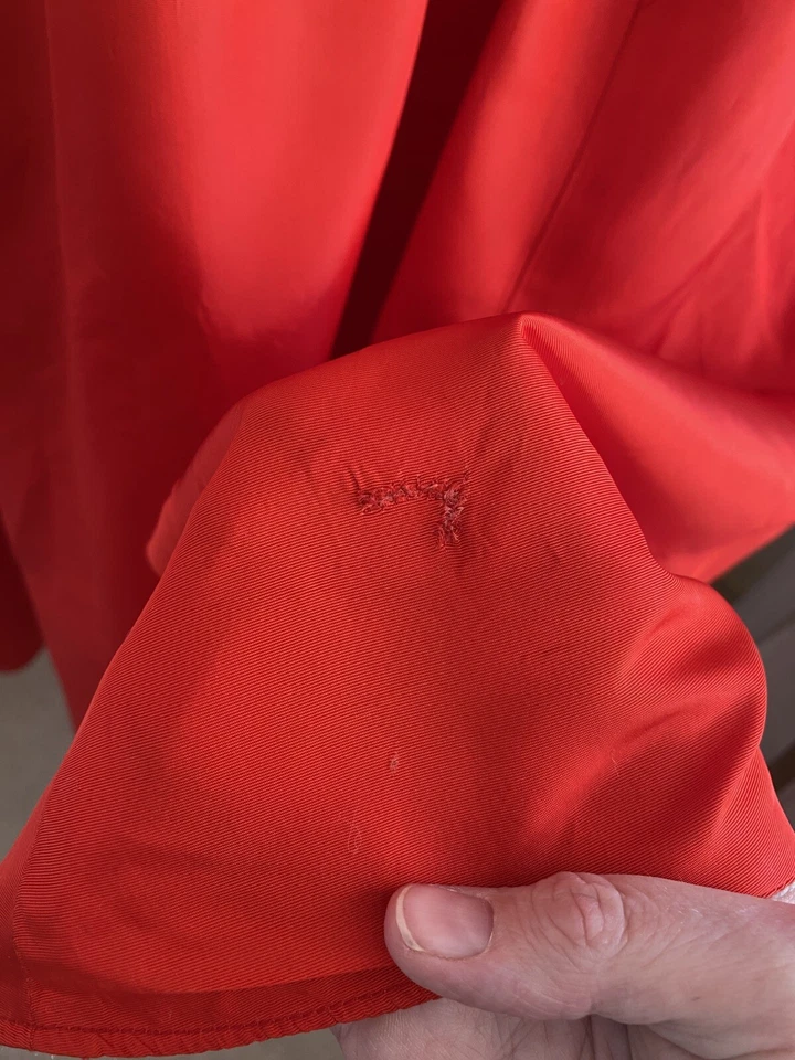 Vestido de Noche Rojo Vintage Años 80 ROSE TAFT COUTURE LEER ESTADO Foto 4 de 4