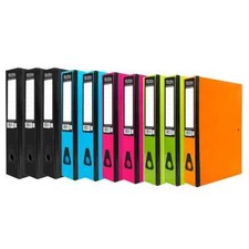 Box Files Foolscap A4 In Bright Or Plain Colours With Spring Clip