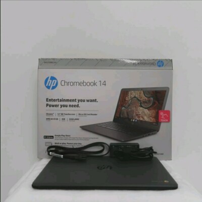 HP Chromebook 14-db0025nr 14 in 32 GB eMMC, AMD A4 9120, 4 GB Gray BARELY USED