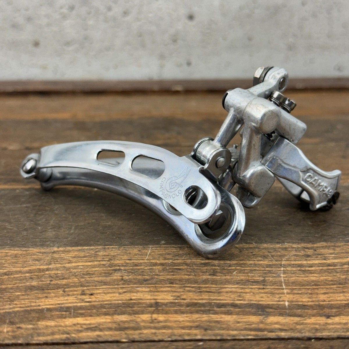Vintage Campagnolo Record Front Derailleur 3 Hole Brev 28.6 mm