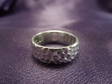 Sterling Silver Hammered Ring Size 8 Personalized