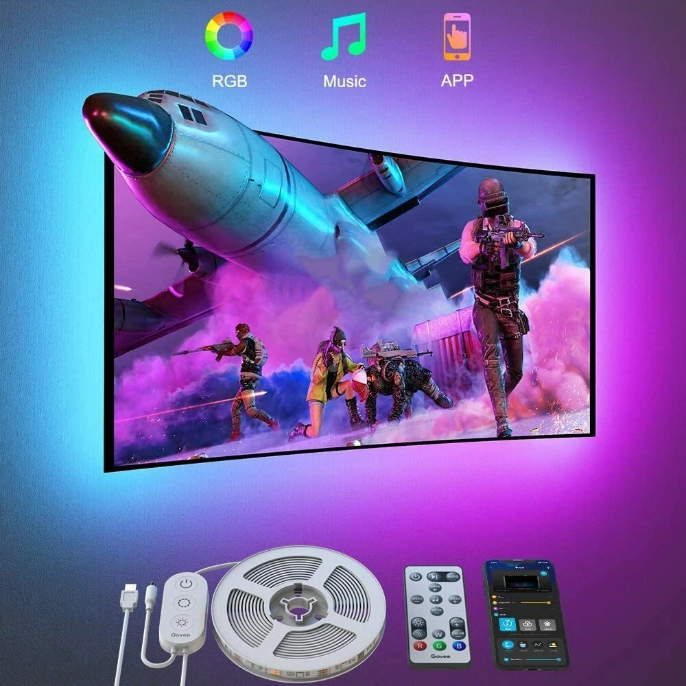 Govee TV LED Backlights 9.8FT LED Lights for TV with App Remote Control H6179