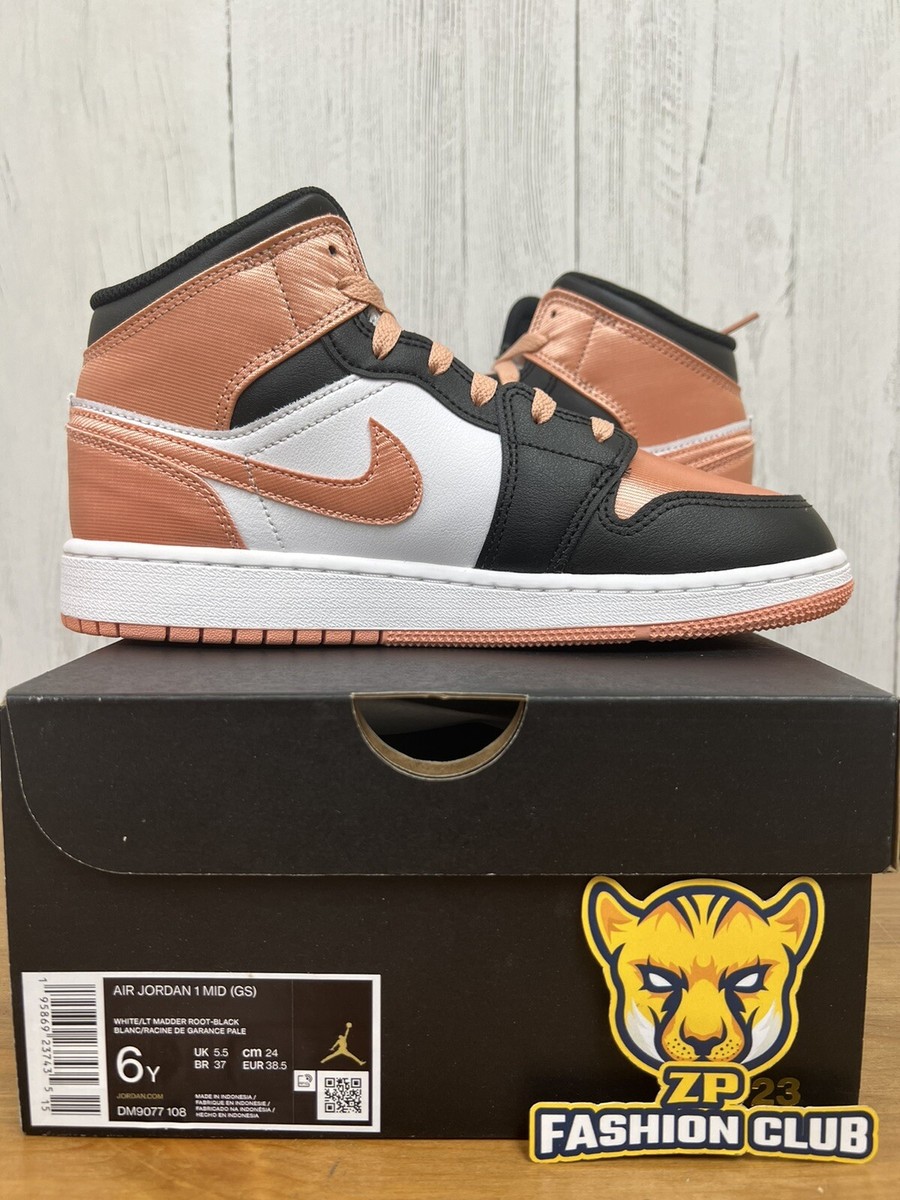 【いー1 RD】 Nike Air Jordan 1 MID Nike Air Jordan 1 Mid Light Madder Root GS DM9077-108 | eBay