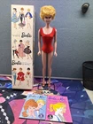 Barbie #850 1960s Barbie Platinum Side Part Bubble Cut Complete With Accessories