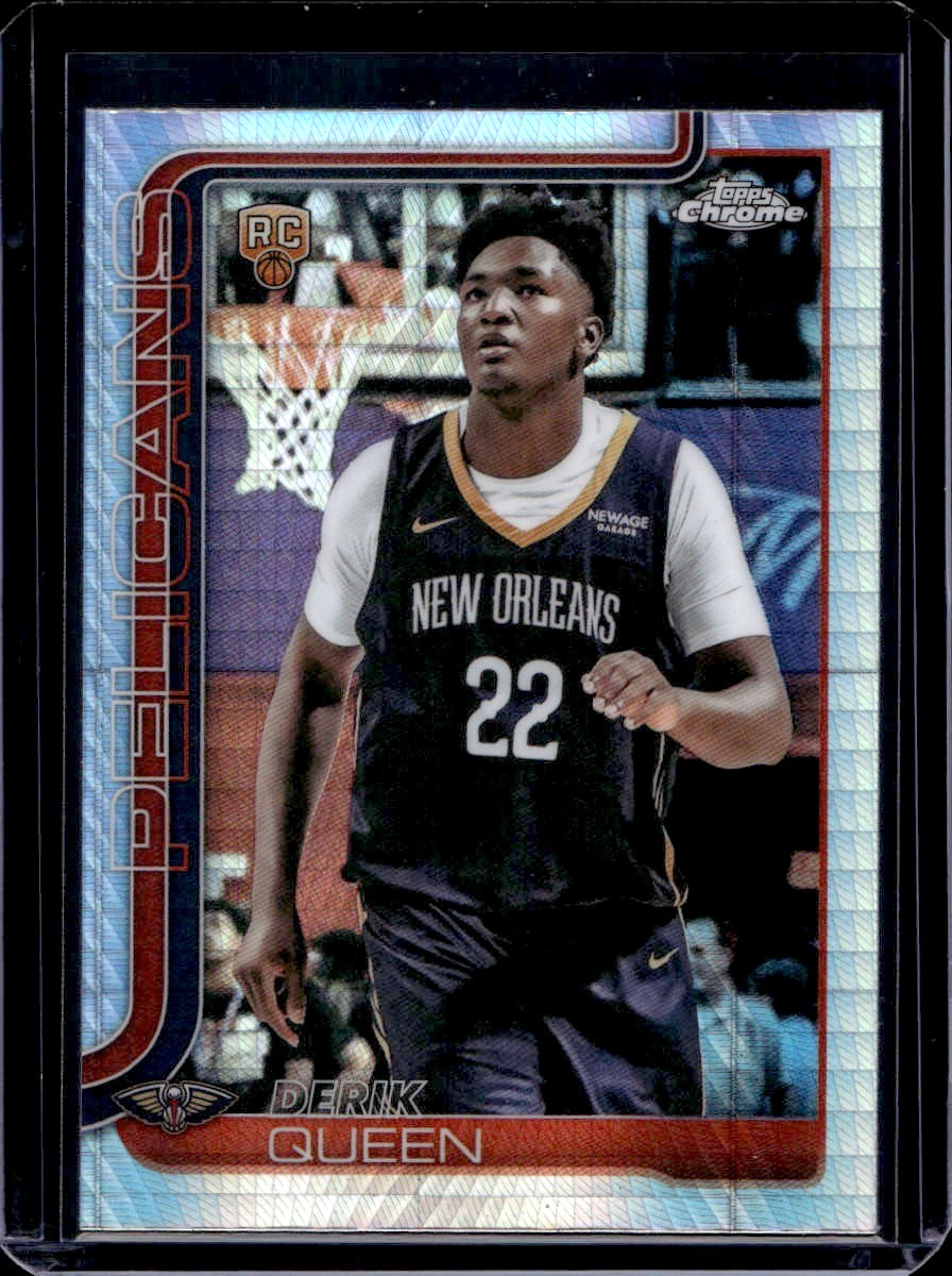 Derik Queen 2025-26 Topps Chrome Basketball #263 RC Hyper Prism Refractor