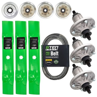 Deck Rebuild Kit Blade Spindle Belt Idler for John Deere D140 D160 D150 48 Inch