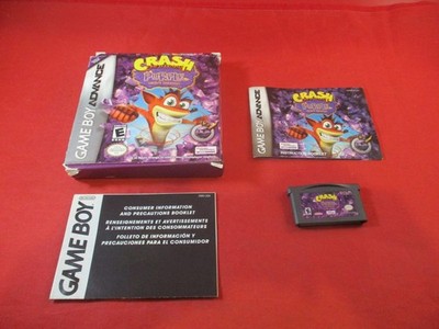 Crash Bandicoot Purple: Ripto's Rampage Nintendo Game Boy Advance COMPLETE w/Box