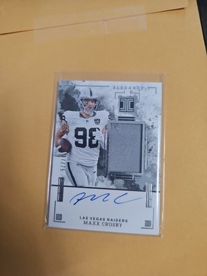 2025 Panini Impeccable Elegance Maxx Crosby Autograph Patch /75 Raiders