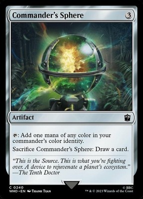 4x Commander's Sphere NM-Mint, English Universes Beyond: Doctor Who MTG Magic