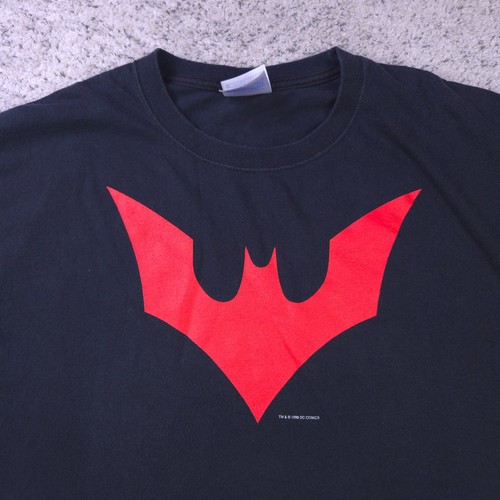Vintage Batman T-Shirt Mens Large 90s Graphitti Beyond DC Comics Official Black - Picture 3 of 8