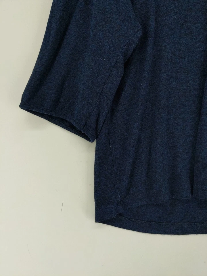 Top para mujer Maison Margiela S azul viscosa con elastano básico Foto 4 de 4