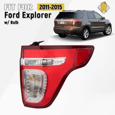 For 2011-2015 Ford Explorer Led Tail Light Red Clear W Bulbs Right Passenger Rh