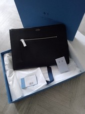 Smythson Small Laptop Case With Zip Ludlow Navy RRP £625