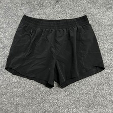 Athleta Girl Shorts Girls Size XXL/16 Black Heart The Hustle 2.5 Athletic