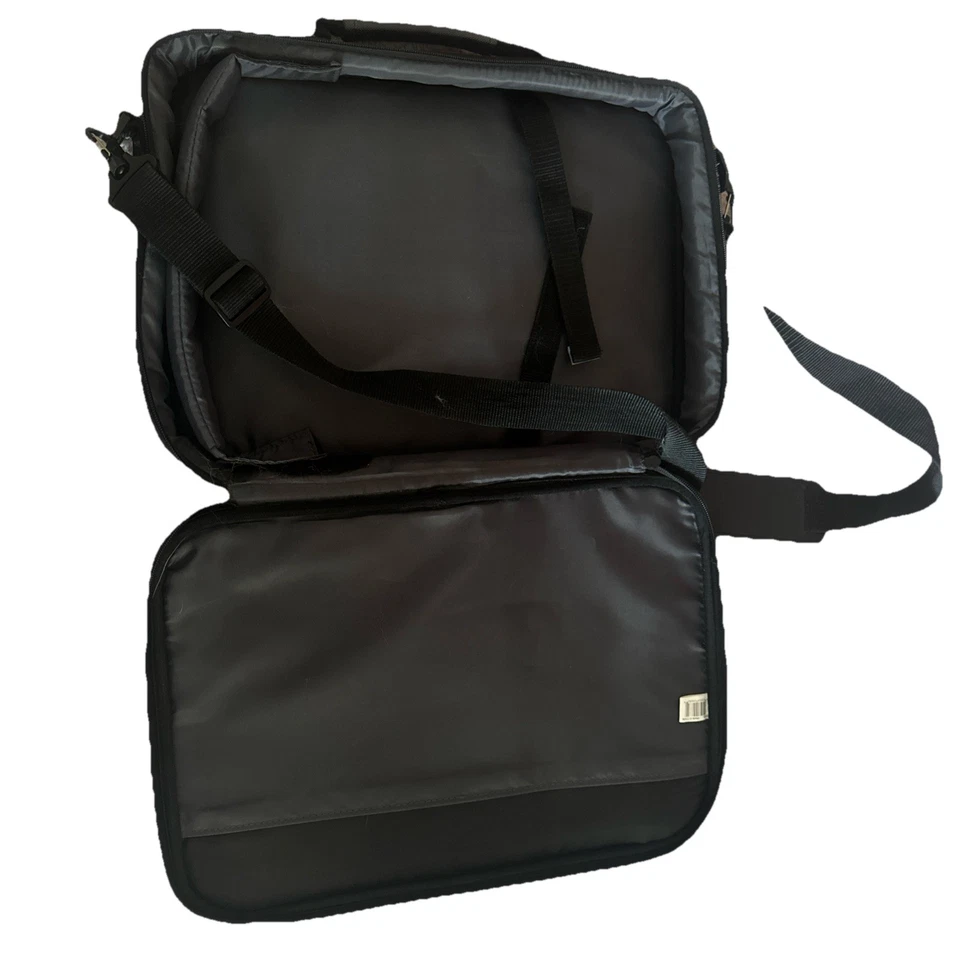 Bolso de hombro Case Logic 16" para portátil/maletín. Almacenamiento extra todo negro Foto 2 de 3